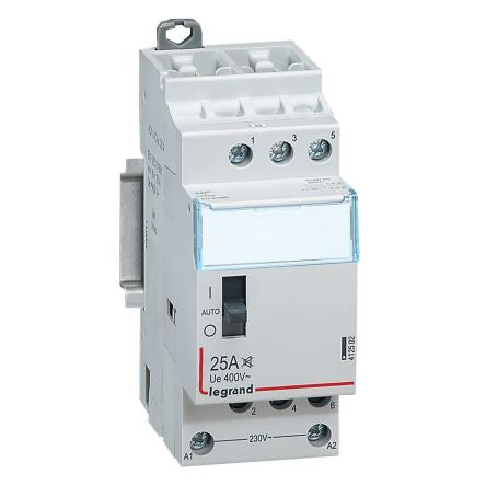 Legrand Contactor, 230 V Coil, 3-Pole, 25 A, 3 kW, 3NO [412502]; 266-1373