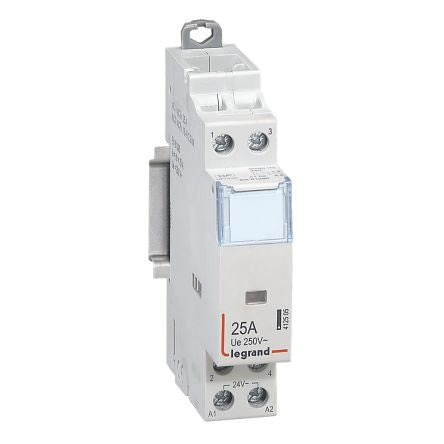 Legrand Contactor, 24 V Coil, 2-Pole, 25 A, 3 kW, 2NO [412505]; 266-1375