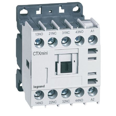 Legrand Contactor Relay, 230 Coil, 4-Pole, 2NO/ 2NC [416826]; 266-1386