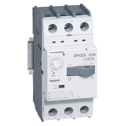 Legrand 400 mA MPX Motor Protection Circuit Breaker, 220 → 690 V [417302]; 266-1388