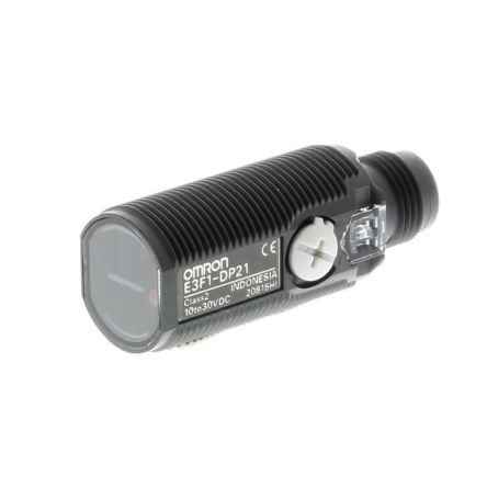 Omron Diffuse Photoelectric Sensor, Cylindrical Sensor, 100 mm Detection Range [E3F1-DP21]; 266-1478
