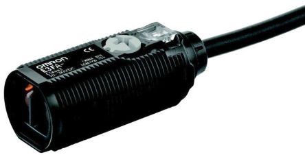 Omron Diffuse Photoelectric Sensor, Cylindrical Sensor, 1000 mm Detection Range [E3FA-DP13 2M]; 266-1490