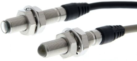 Omron Through Beam Photoelectric Sensor, Block Sensor, 100 mm Detection Range [E3T-CT12 2M]; 266-1541