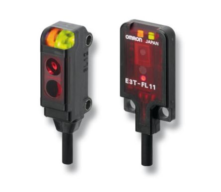 Omron Retroreflective Photoelectric Sensor, Block Sensor, 150 mm Detection Range [E3T-FL23-M5J 0.3M]; 266-1546