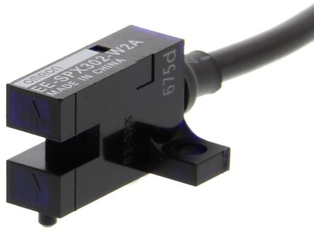 Omron Through Beam Photoelectric Sensor, Rectangular Sensor, 5 mm Detection Range [EE-SPX302-W2A 2M]; 266-1555