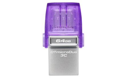 Kingston DataTraveler microDuo 3C 64 GB USB 3.2 USB Flash Drive [DTDUO3CG3/64GB]; 266-1677
