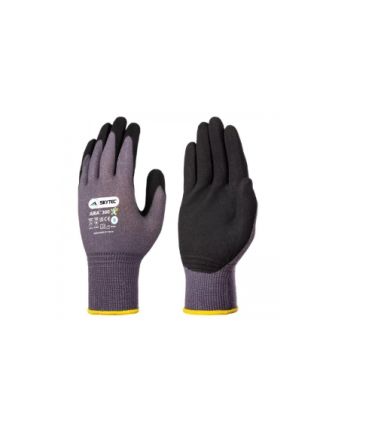 Skytec Aria 360 Black/Grey 15 Gauge GeniumTM, Nylon, Spandex Abrasion Resistant Gloves, Size 6, Nitrile Coating [SKG00022F]; 266-1712