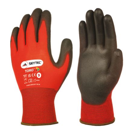 Skytec TORO Abrasion Resistant Gloves, Size 8, Polyurethane Coating [SKY69]; 266-1713