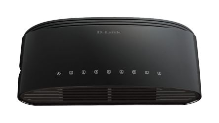 D-Link 8-Port Fast Ethernet Unmanaged Desktop Switch, Unmanaged 8 Port Network Switch, UK [DES-1008D/B]; 266-1746
