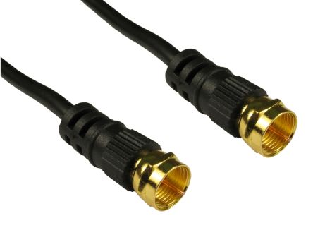 RS PRO Male F Type to Male F Type, 3m, F Connector Coaxial, Terminated75Ω [0]; 266-2158