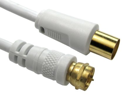 RS PRO Male TV Aerial Connector to Male F Type, 15m, F Connector Coaxial, Terminated75Ω [0]; 266-2170