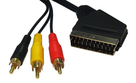 RS PRO SCART Cable, 5m Black [0]; 266-2185