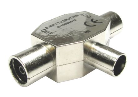 RS PRO TV Aerial Connector Male to Female, Cable Mount [0]; 266-2204