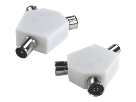RS PRO TV Aerial Connector Male to Female, Cable Mount [0]; 266-2207