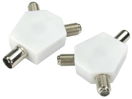 RS PRO TV Aerial Connector Male to Female, Cable Mount [0]; 266-2210