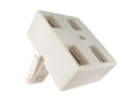 RS PRO Adapter, Adapter, White [0]; 266-2253