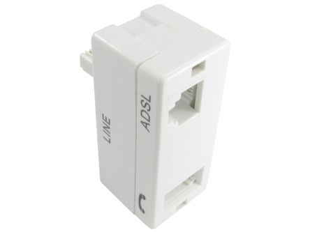 RS PRO ADSL Filter, ADSL Filter, White [0]; 266-2254