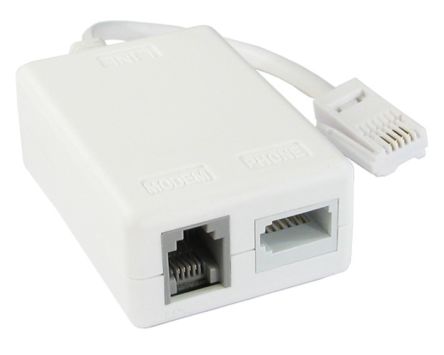 RS PRO ADSL Filter, ADSL Filter, White, 15cm [0]; 266-2255