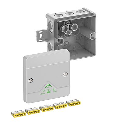 Spelsberg Grey Polystyrene Junction Box, IP66, 87 x 87 x 52mm [80242101]; 266-2427