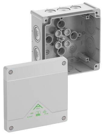Spelsberg White Polypropylene Junction Box, IP66, 127 x 127 x 70 mm [80640001]; 266-2432