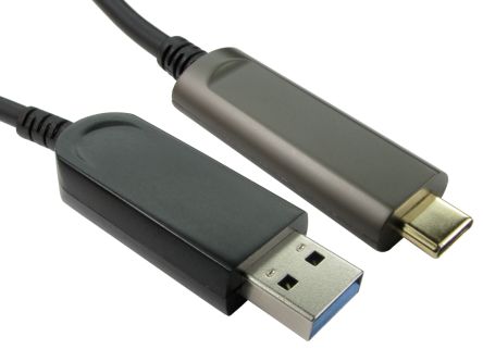 RS PRO USB 3.1, Male USB A to Male USB C, 10Gbps, 10m [0]; 266-2510