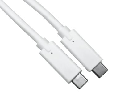 RS PRO USB 3.1, Male USB C to Male USB C, 10Gbps, 1m, 100W [0]; 266-2590
