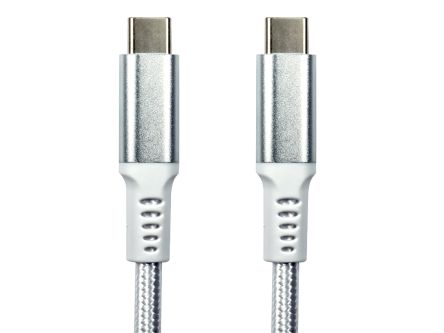 RS PRO USB 3.2, Male USB C to Male USB C, 10Gbps, 1.8m, 100W [0]; 266-2597