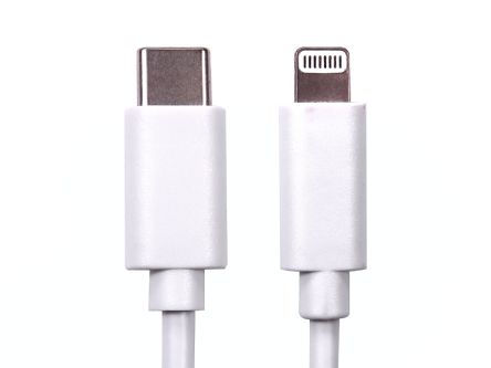 RS PRO USB 3.0, Male USB C to Male Lightning, 1m [0]; 266-2609