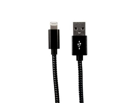 RS PRO USB 2.0, Male USB A to Male Lightning, 480Mbps, 1m [0]; 266-2611