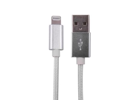 RS PRO USB 2.0, Male USB A to Male Lightning, 480Mbps, 1m [0]; 266-2612