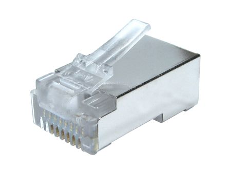 RS PRO Male RJ45 Connector, Cable Mount, Cat5e Straight 1 Port 8 -Way [0]; 266-2641
