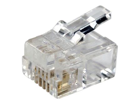 RS PRO Male RJ11 Connector, Cable Mount Straight 1 Port 6 -Way [0]; 266-2642