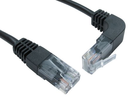 RS PRO, 2m Cat5e, Black RJ45 to Male RJ45 Male, UTP Unshielded, Terminated PVC Sheath [0]; 266-2665