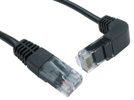 RS PRO, 2m Cat5e, Black RJ45 to Male RJ45 Male, UTP Unshielded, Terminated PVC Sheath [0]; 266-2669