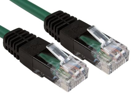 RS PRO, 2m Cat5e, Green RJ45 to Male RJ45 Male, UTP Unshielded, Terminated PVC Sheath [0]; 266-2683
