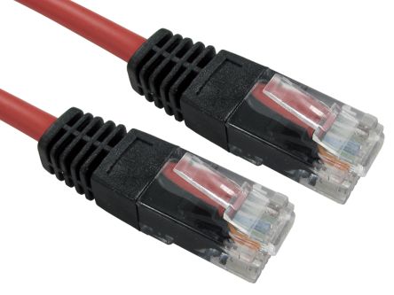 RS PRO, 10m Cat5e, Red RJ45 to Male RJ45 Male, UTP Unshielded, Terminated PVC Sheath [0]; 266-2702