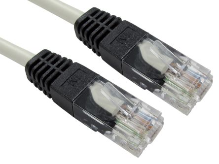 RS PRO, 15m Cat5e, Grey RJ45 to Male RJ45 Male, UTP Unshielded, Terminated PVC Sheath [0]; 266-2705