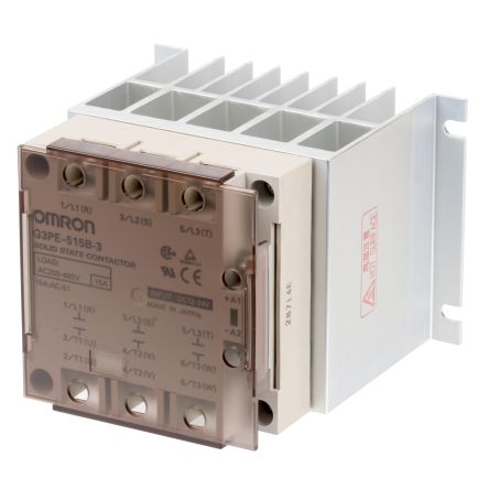 Omron G3PE-225B-2 12-24VDC Series Solid State Relay, 25 A Load, Chassis Mount, 264 V ac Load [G3PE-225B-2 DC12-24]; 266-2757