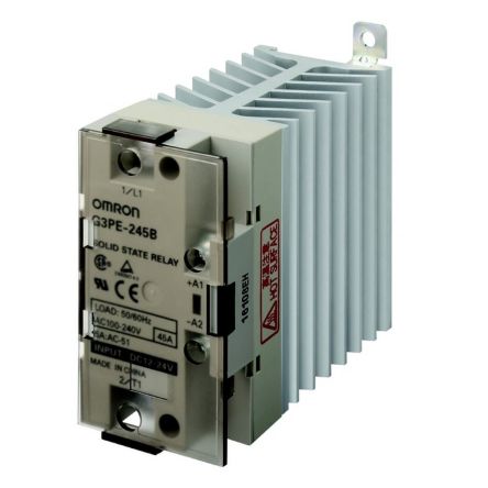 Omron G3PE-235B 12-24VDC Series Solid State Relay, 35 A Load, DIN Rail Mount, 264 V ac Load [G3PE-235B DC12-24]; 266-2759