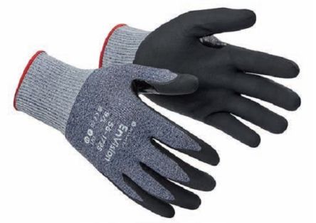 Tilsatec EnVision Blue Yarn Abrasion Resistant, Cut Resistant Work Gloves, Size 9, Microfoam Coating [55-1725-09]; 266-2941