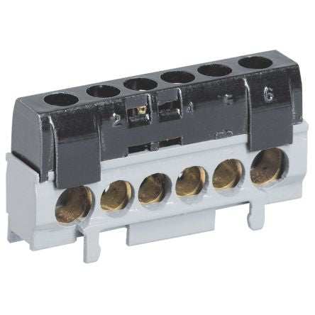 Legrand Distribution Block, 100A, 400 V, Black [0 048 16]; 266-3056