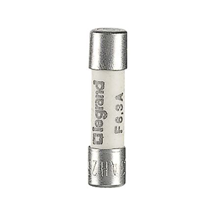 Legrand 6.3A F Ceramic Cartridge Fuse, 5 x 20mm [0 102 63]; 266-3069