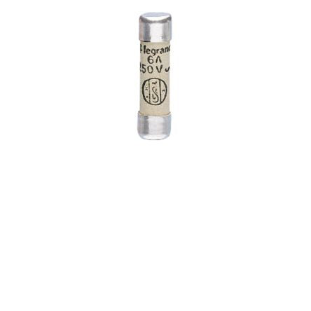 Legrand 6A Ceramic Cartridge Fuse, 6.3 x 23mm [0 103 06]; 266-3071