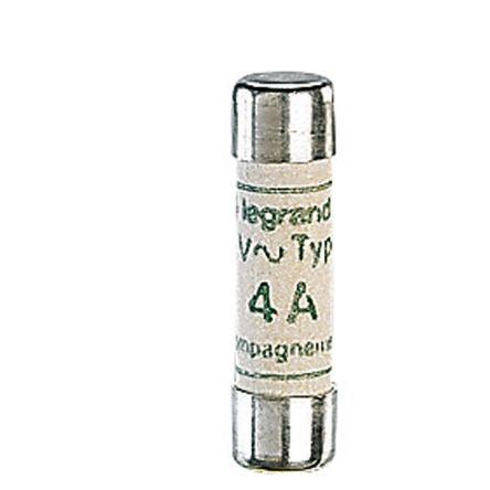 Legrand 4A M Ceramic Cartridge Fuse, 8 x 32mm [0 120 04]; 266-3080