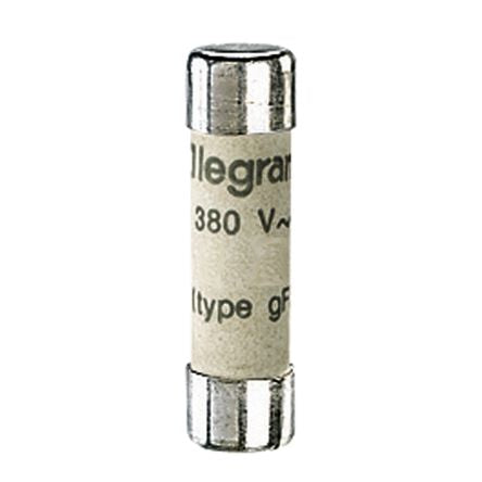 Legrand 8A Ceramic Cartridge Fuse, 8 x 32mm [0 123 08]; 266-3083