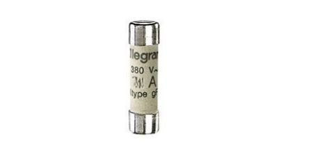 Legrand 10A Ceramic Cartridge Fuse, 8 x 32mm [0 124 10]; 266-3092