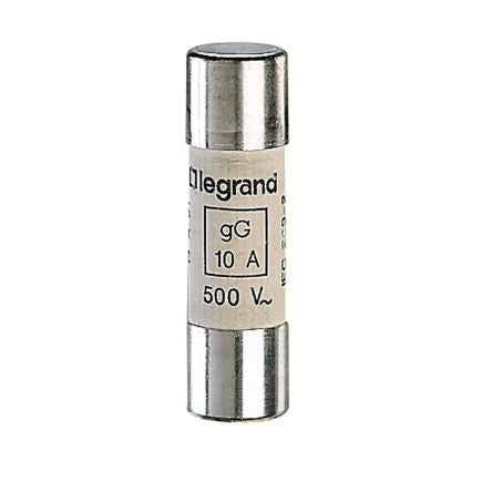 Legrand 8A Ceramic Cartridge Fuse, 14 x 51mm [0 143 10]; 266-3133
