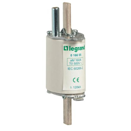 Legrand 160A Cartridge Fuse, 61 x 125mm, 500V [0 166 55]; 266-3185