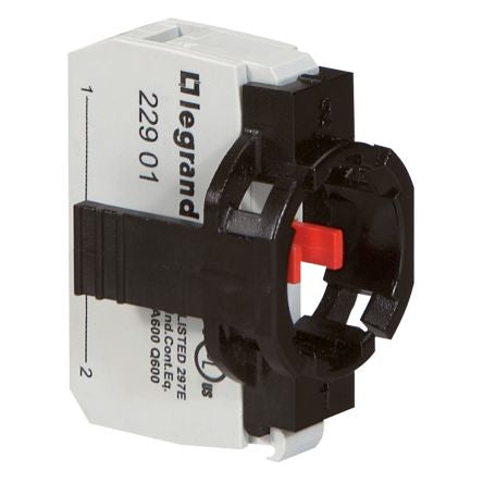 Legrand Push Button Adapter for use with Non-illuminated Head Screw Connection, 0 229 61 [0 229 61]; 266-3203