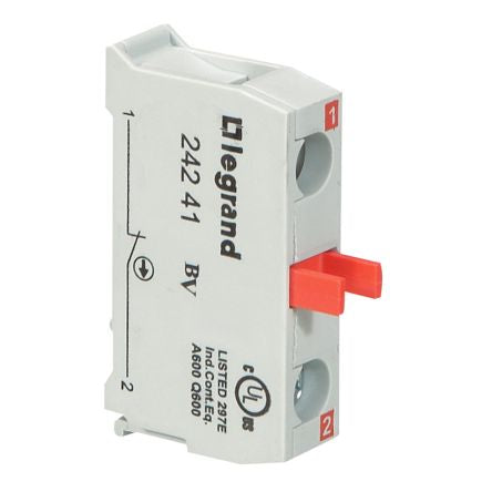Legrand ACS Series Contact Block for Use with Button Box, SPST [0 242 41]; 266-3214